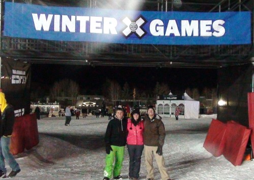 Me and two friends at X-Games 2010