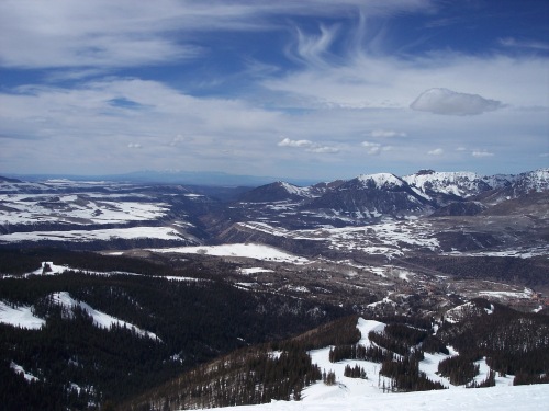 View from one of the highest runs at Telluride, See Forever